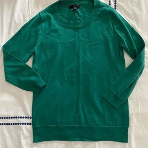 J crew Tippi Sweater in emerald green